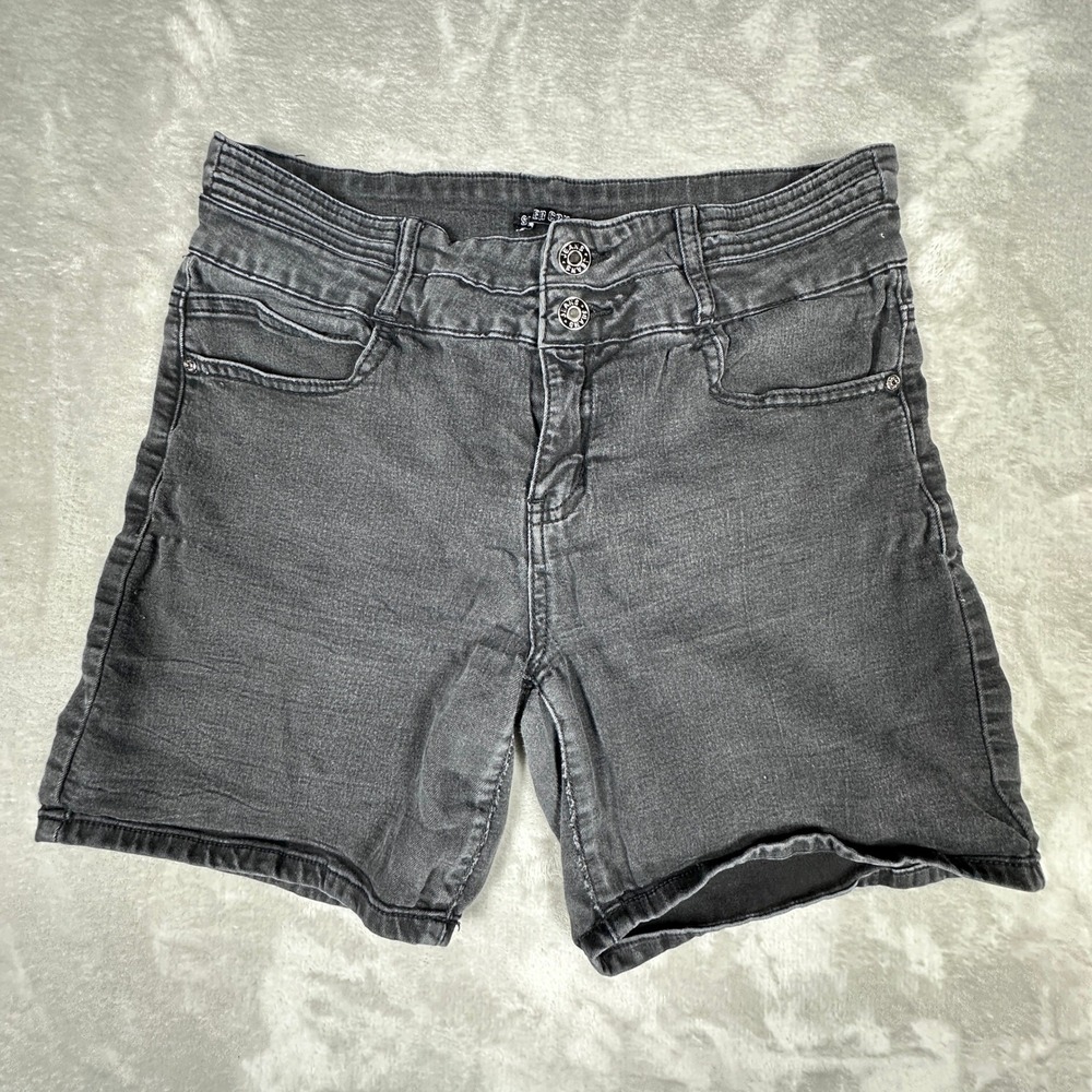 Silver Crush Womens Gray Denim Shorts Size 13 Waist 31 Stretch SA20470C